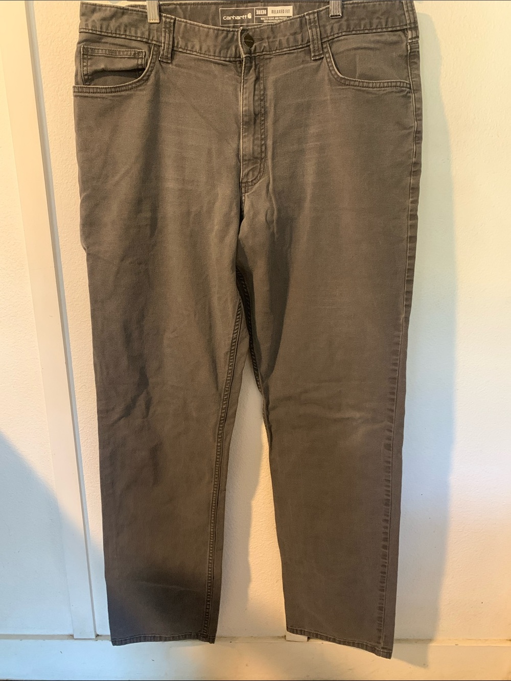 Carhartt Men's Straight Jeans Gray